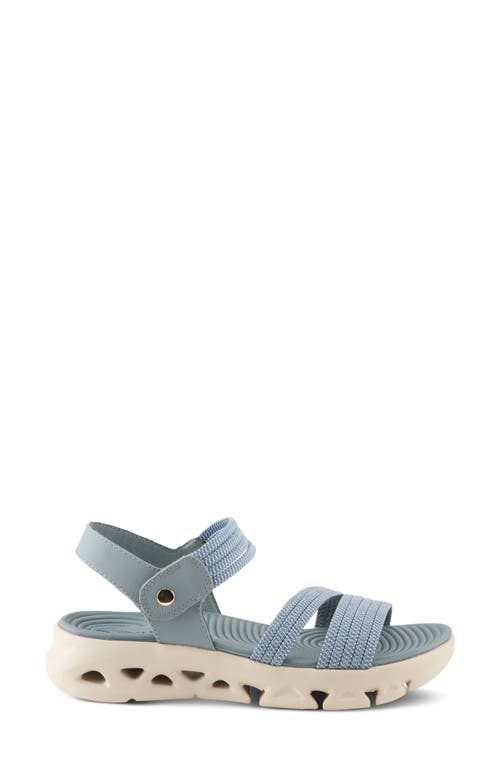 Flexus By Spring Step Garlina Platform Wedge Sandal In Blue
