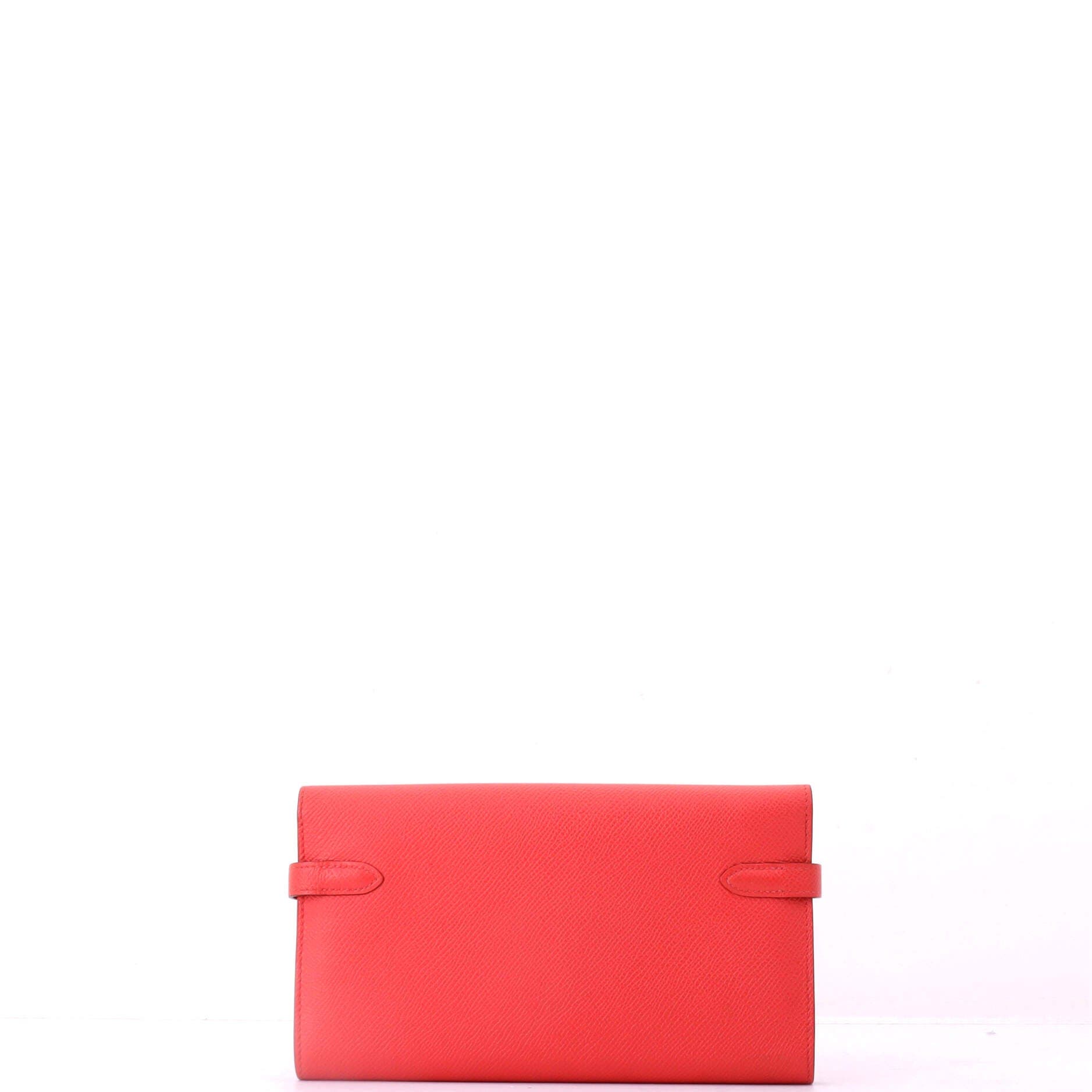 Pre-Owned Hermes Kelly Wallet Epsom Long, Alternate, color, Rouge Pivoine