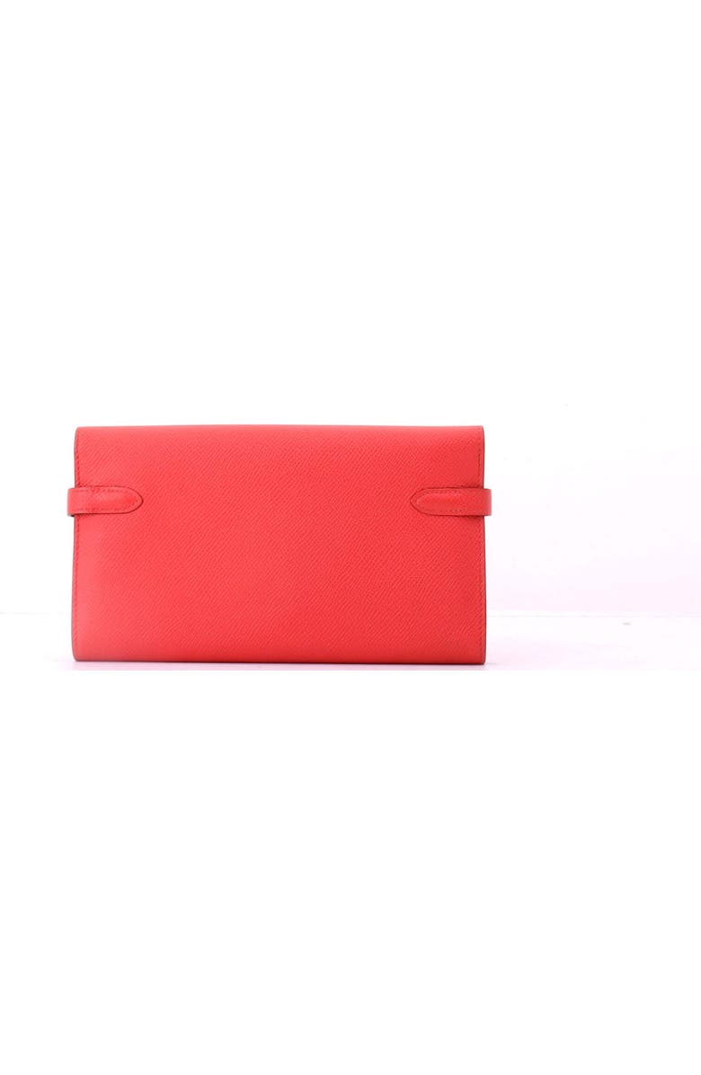 Pre-Owned Hermes Kelly Wallet Epsom Long, Alternate, color, Rouge Pivoine