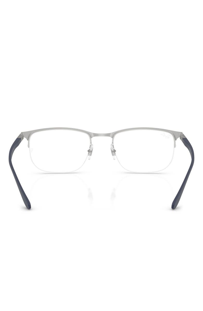 Ray-Ban 55mm Irregular Optical Glasses, Alternate, color, Gunmetal