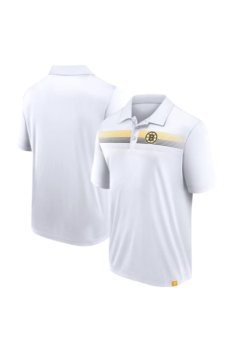 Men's Fanatics Branded White Boston Bruins Victory For Us Interlock Polo, Main, color, White
