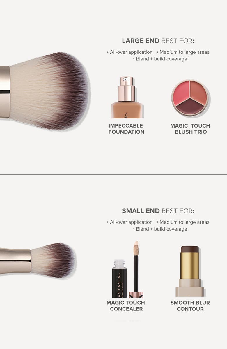 Anastasia Beverly Hills Impeccable Foundation & Face Brush, Alternate, color, 