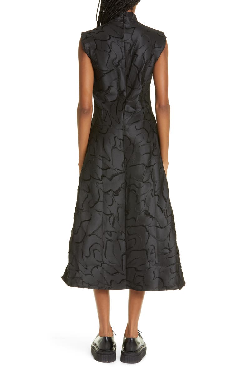 Stine Goya Jaxie Ribbon Jacquard Midi Dress, Alternate, color,