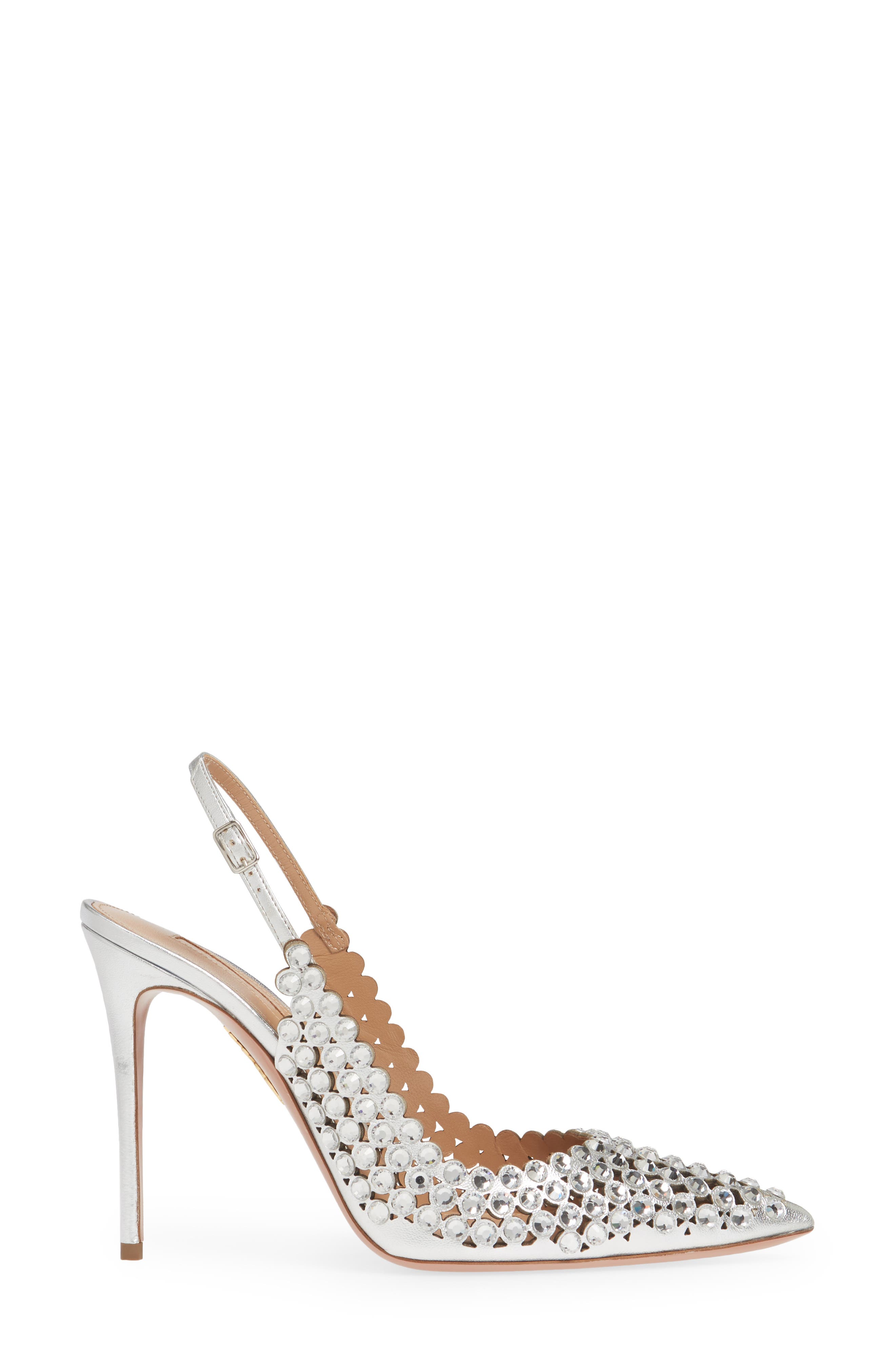 Aquazzura Crystal Tequila Slingback Pump, Alternate, color, 