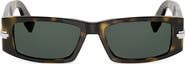 DIOR BlackSuit XL S5I 55mm Rectangular Sunglasses