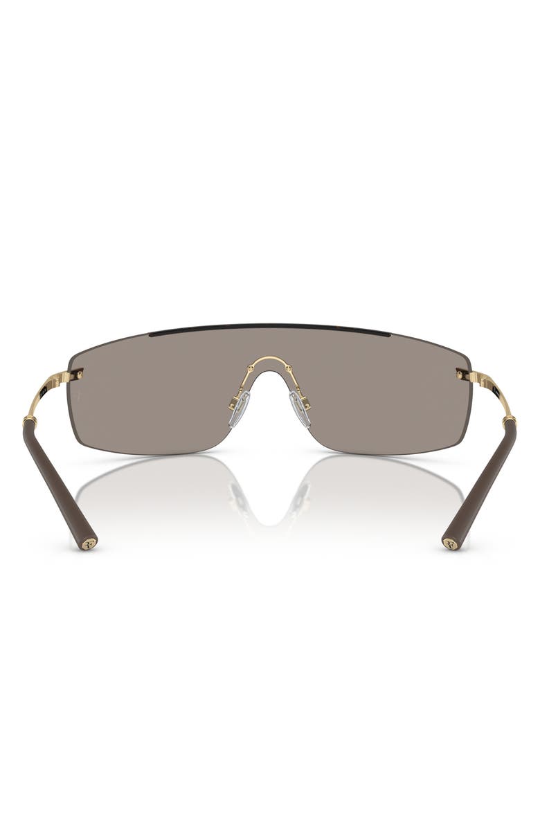 Oliver Peoples Roger Federer 138mm Rimless Shield Sunglasses, Alternate, color, Gold Tortoise