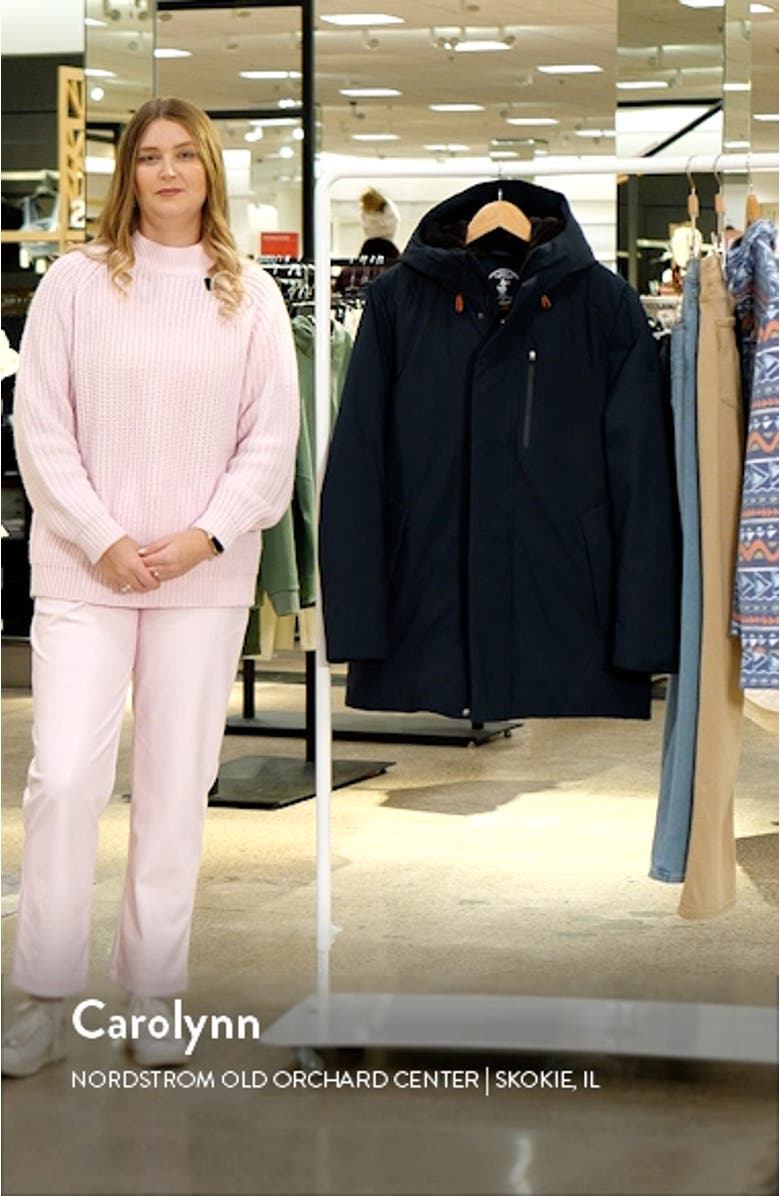 Antoine Faux Fur Lined Water Resistant Hooded Jacket, sales video thumbnail