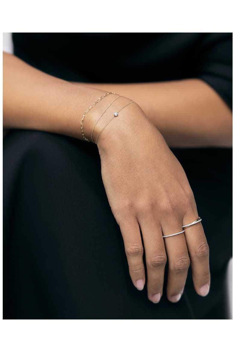 Solitaire Diamond Pendant Bracelet, Alternate, color, 14K GOLD / DIAMOND