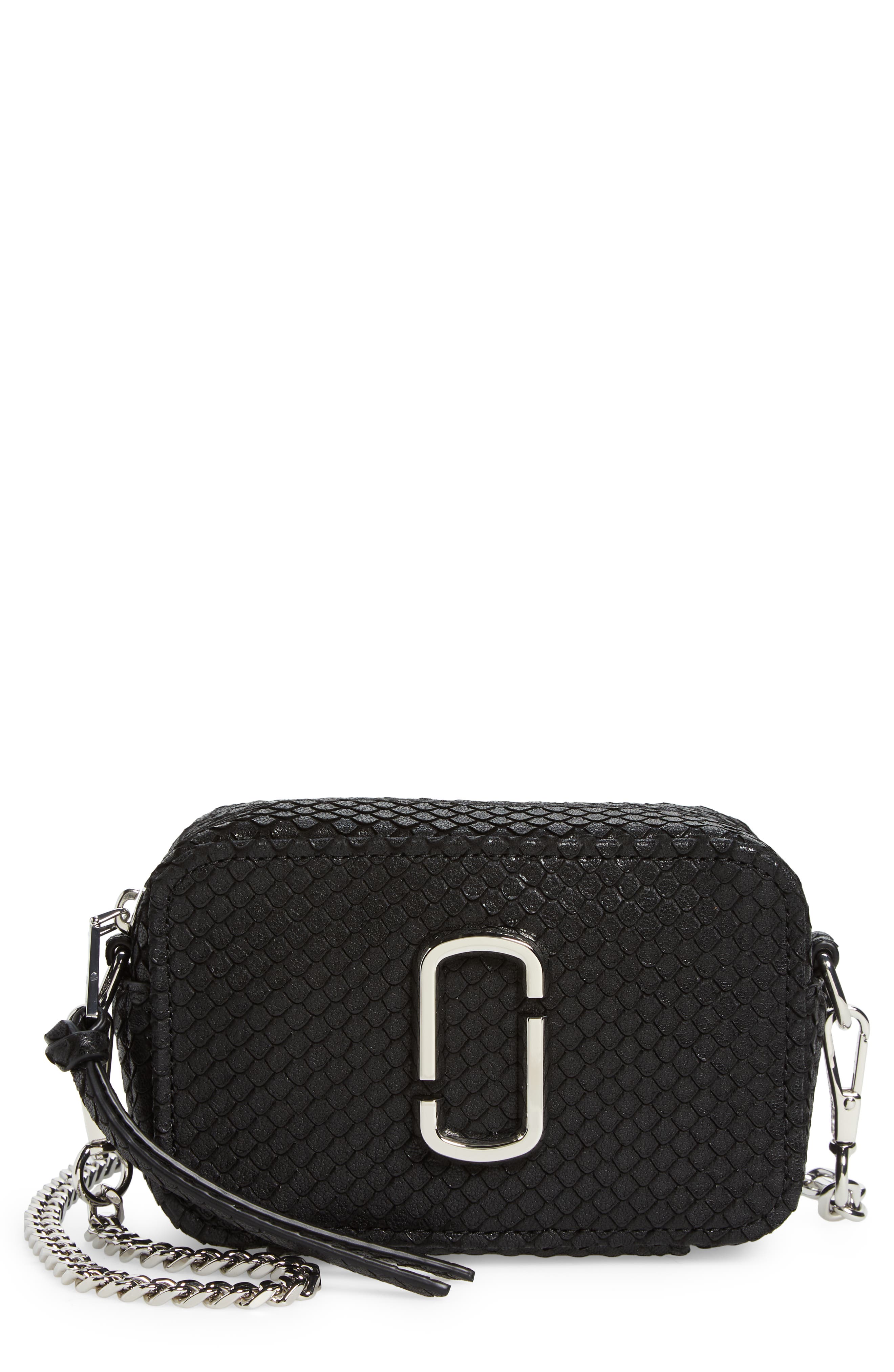 Marc Jacobs The Softshot 17 Leather Crossbody Bag, Main, color, 
