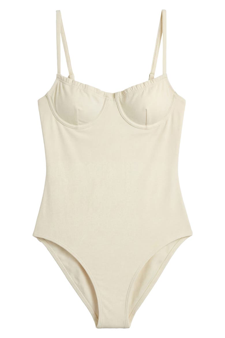 Marilyn Underwire One-Piece Swimsuit, Main, color, VANILLA