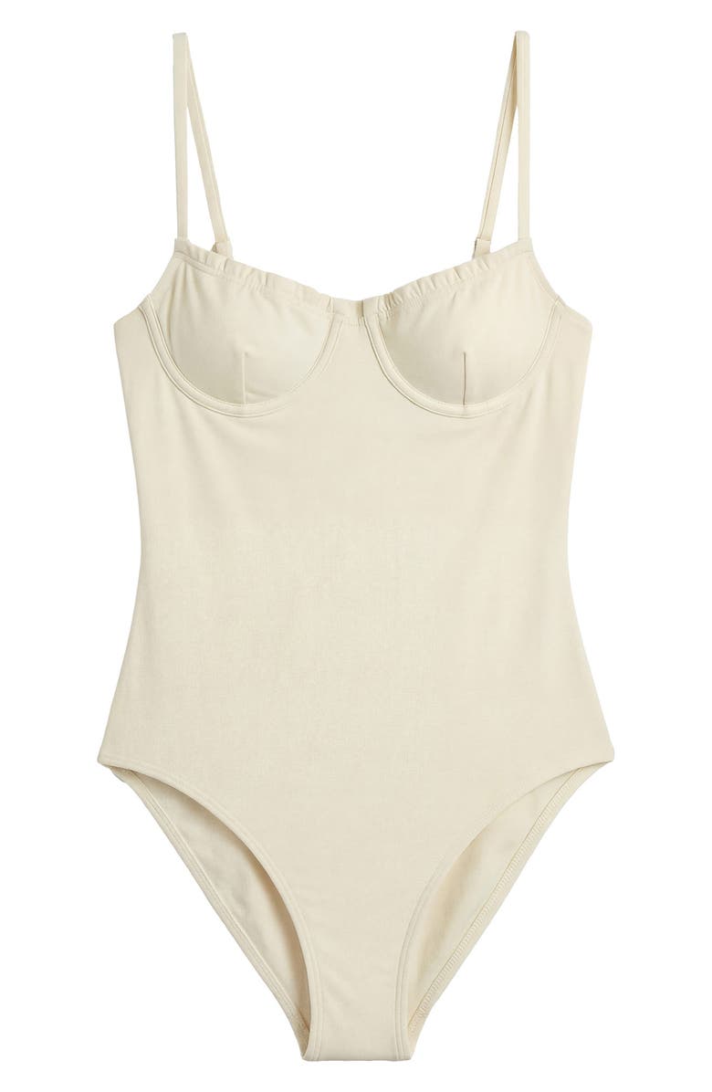 Onia Marilyn Underwire One-Piece Swimsuit, Main, color, Vanilla