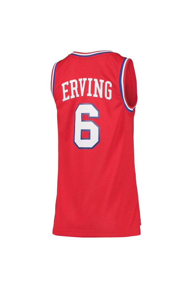 Women's Mitchell & Ness Julius Erving Red Philadelphia 76ers 1982-83 Hardwood Classics Swingman Jersey, Alternate, color, Red
