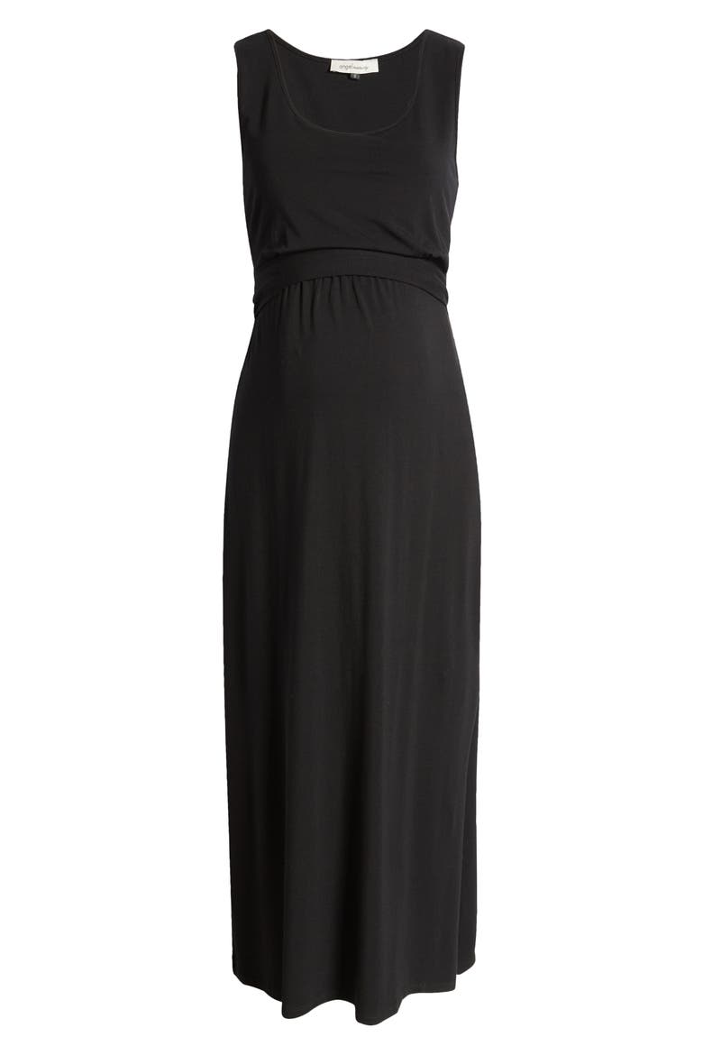 Essential Maternity/Nursing Dress, Alternate, color, BLACK