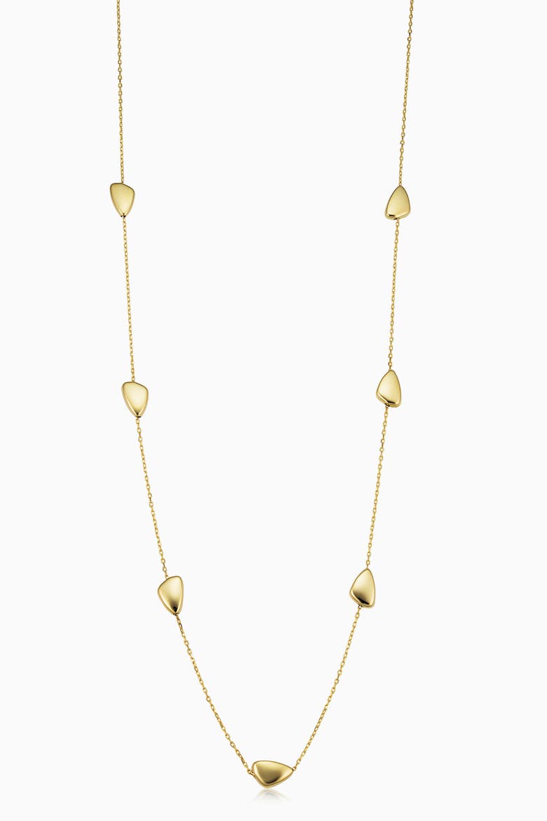 14K Yellow Gold Seaside Station Necklace, Main, color, Yellow Gold