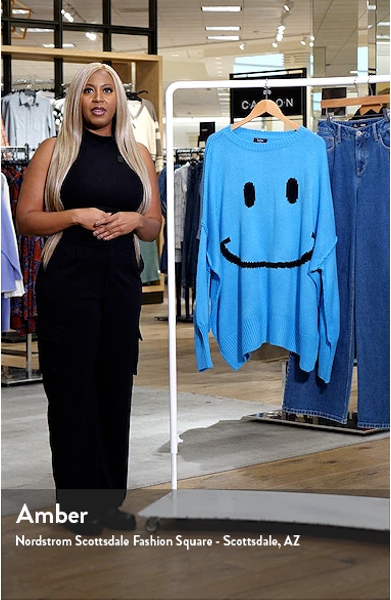 Serotonin Smile Oversize Sweater, sales video thumbnail