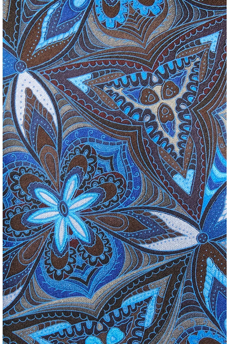 Floral Silk Tie, Alternate, color, NAVY