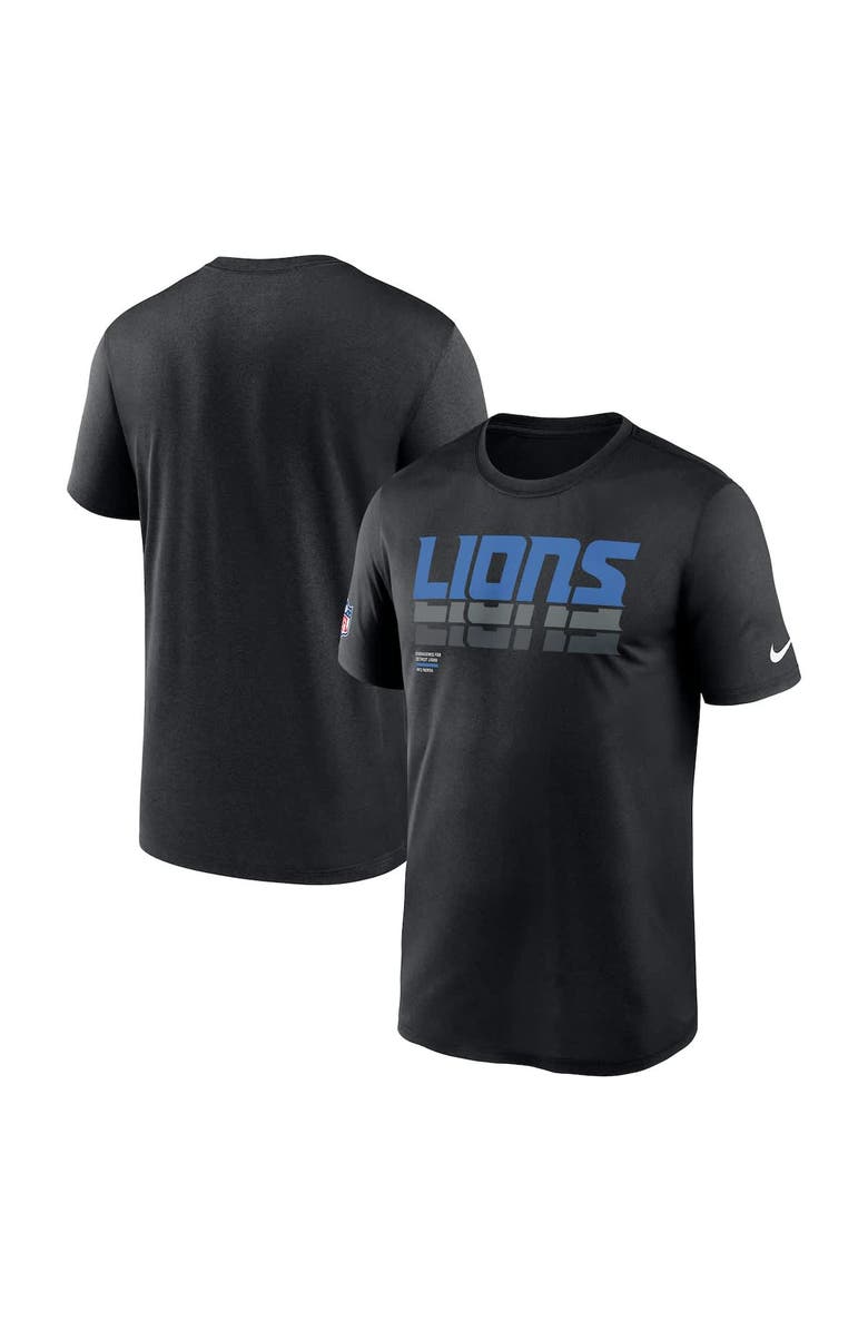 Nike Men's Nike Black Detroit Lions Sideline Legend Performance T-Shirt, Main, color, 
