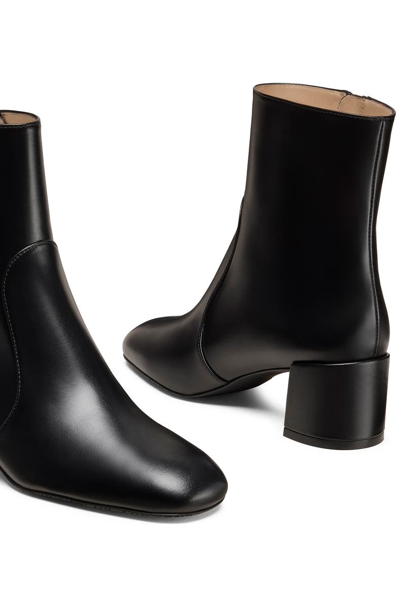 Stuart Weitzman Maeve Zip Bootie, Alternate, color, Black