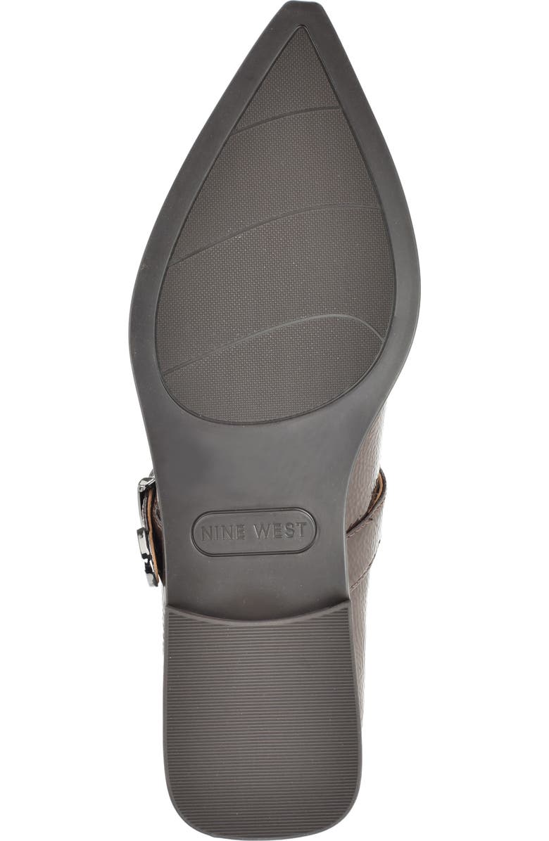 Nine West Katrel Mary Jane Flat, Alternate, color, Dark Brown