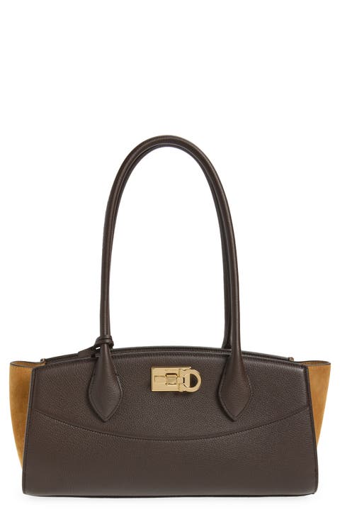 Medium Studio Soft Leather East/West Bag