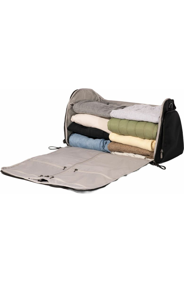 BAGGALLINI Madison 2 in 1 Garment Duffel Bag, Alternate, color, Black Twill