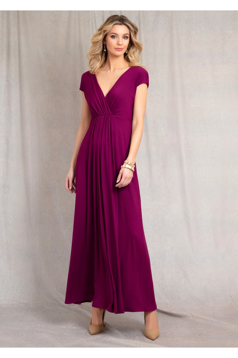 Sophia Maxi Dress, Alternate, color, Plum Wine