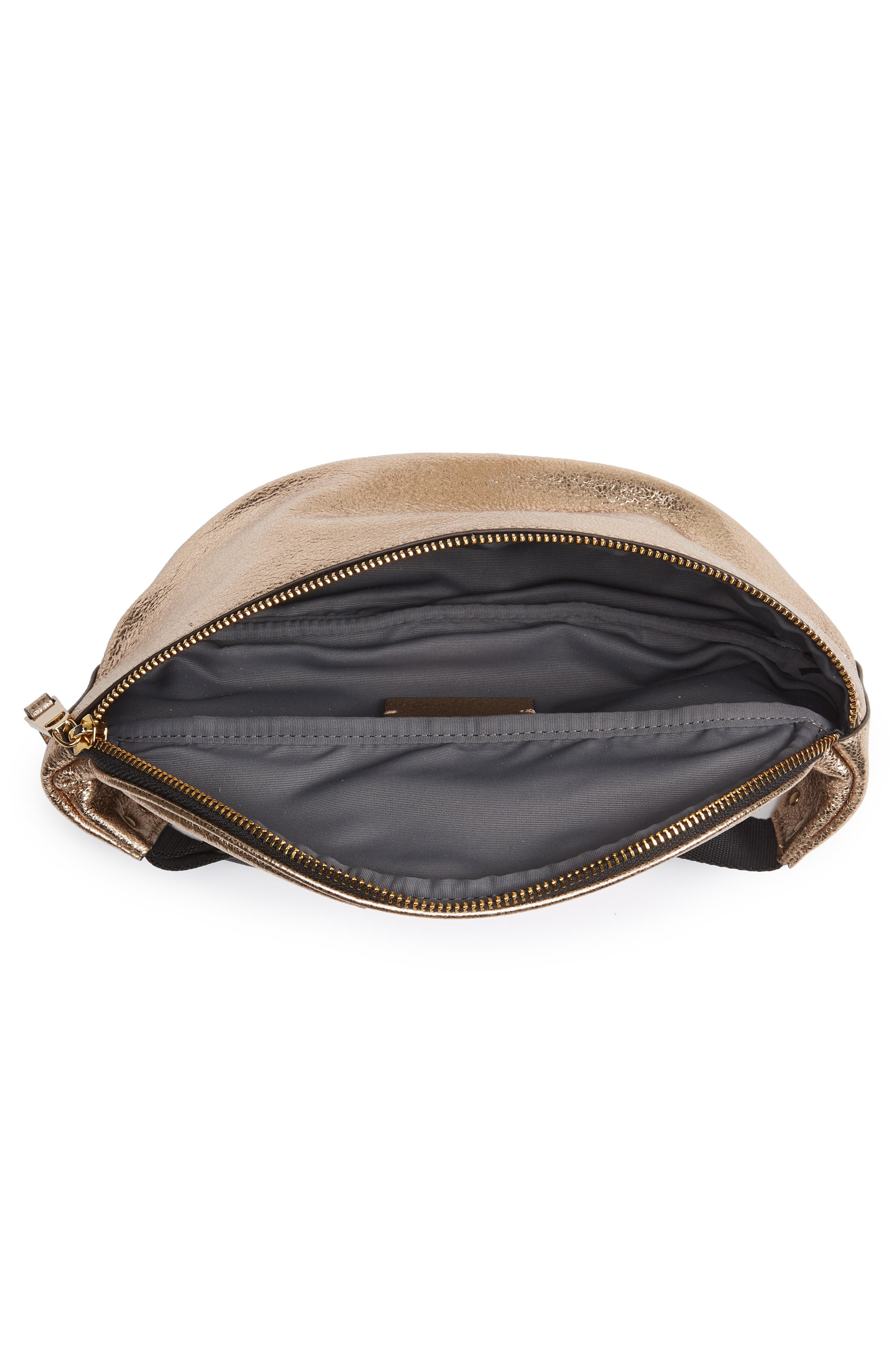 Mason Metallic Leather Belt Bag, Alternate, color, ROSE GOLD