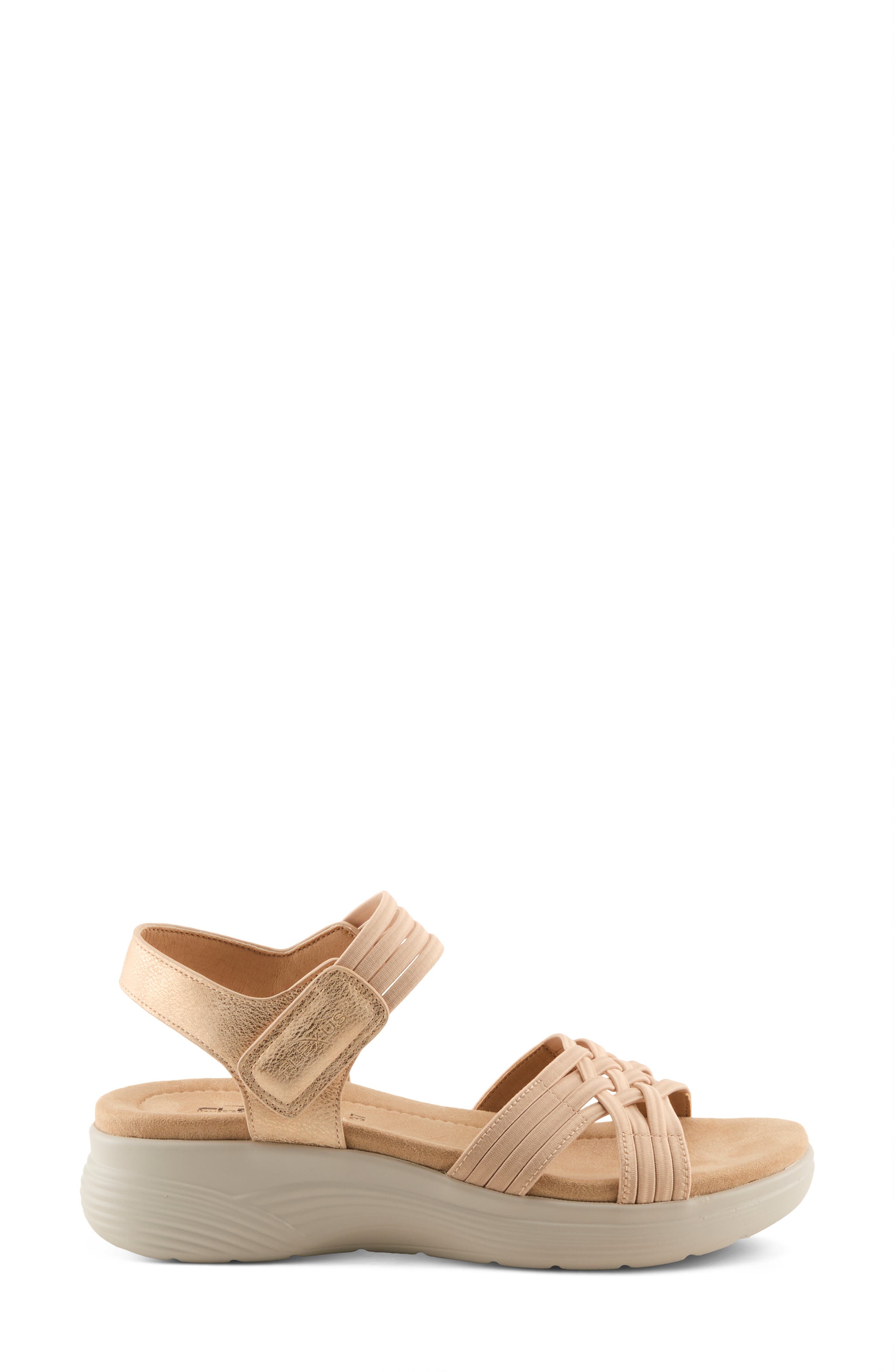 Delosa Platform Sandal, Alternate, color, BEIGE