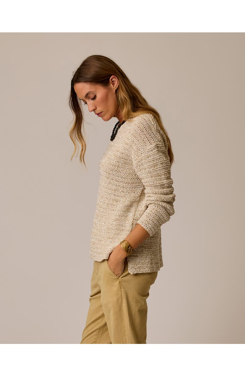 Carve Designs Clarissa Marled Sweater, Alternate, color, Sand