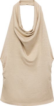 MANGO TEEN Sleeveless Halter Top