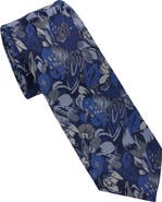 Ben Sherman Abstract Floral Jacquard Slim Tie