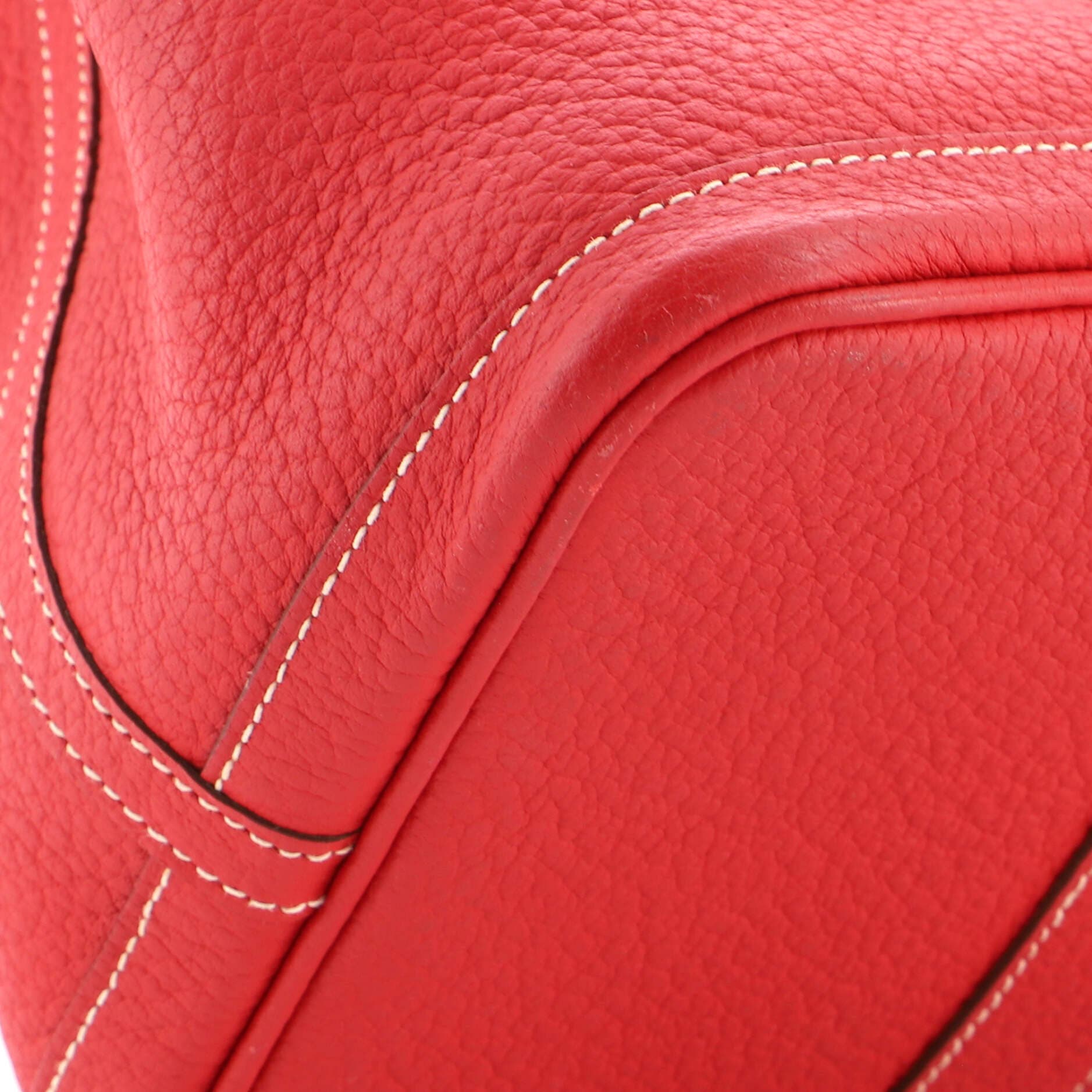 Garden Party Tote Leather 36, Alternate, color, Red