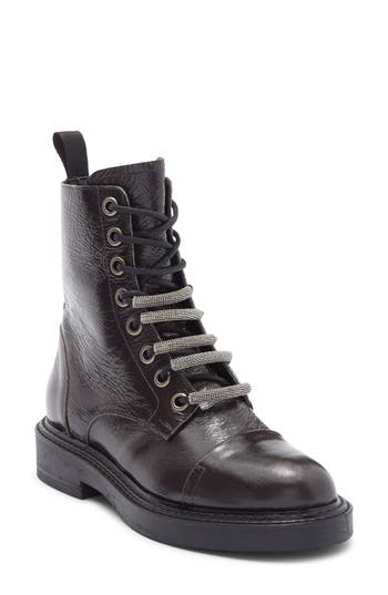 Dkny Zante Combat Boot In Gray