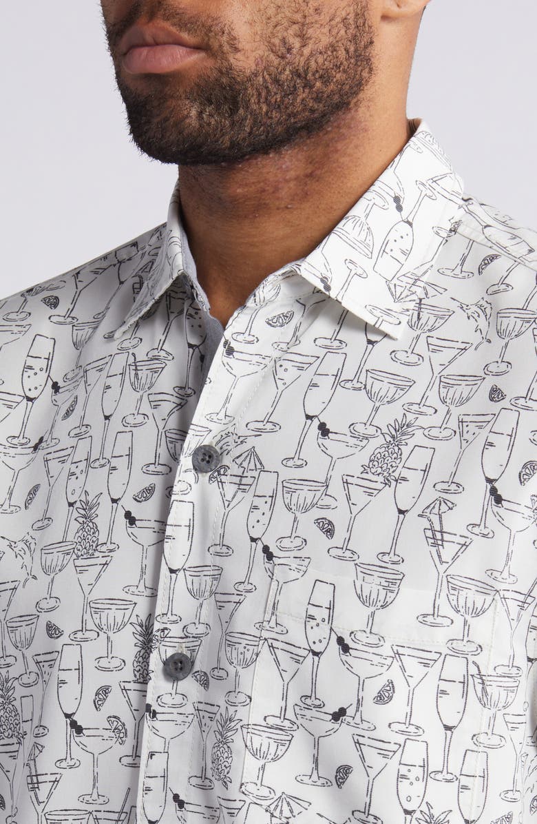 Tommy Bahama Mojito Bay Sippin' Soirée Short Sleeve Performance Button-Up Shirt, Alternate, color,