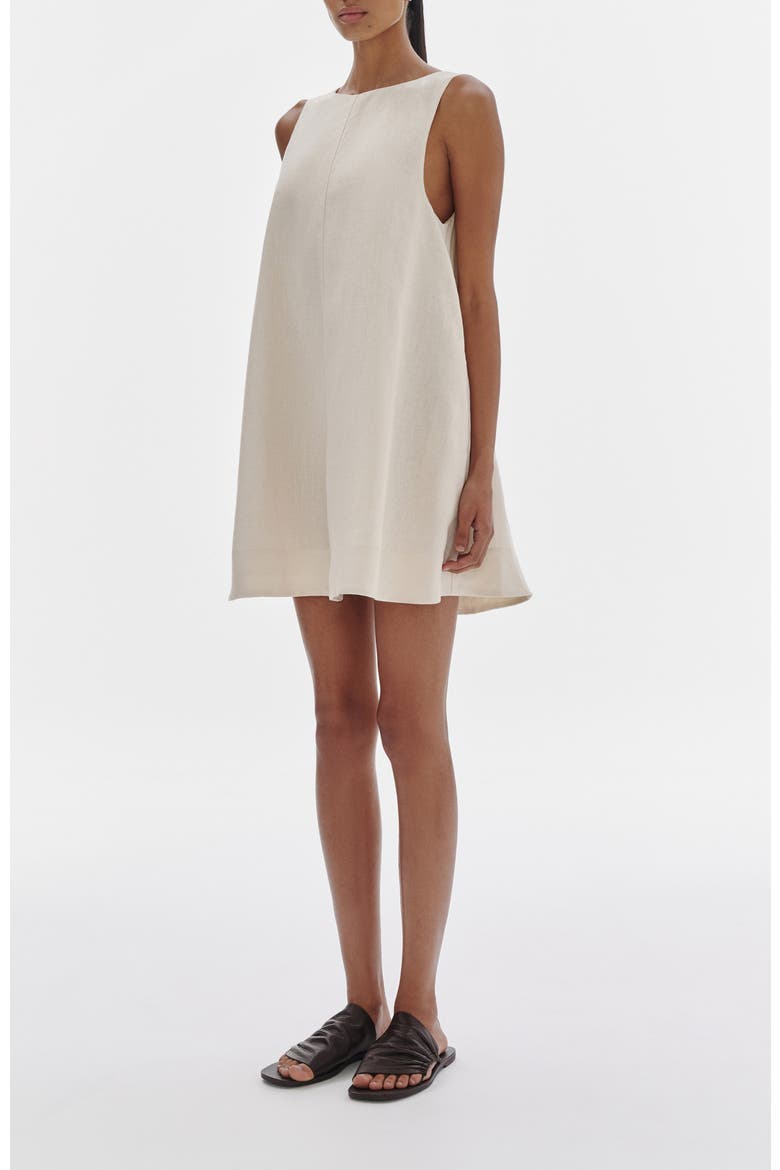 Nemi Linen Dress, Alternate, color, Chamomile