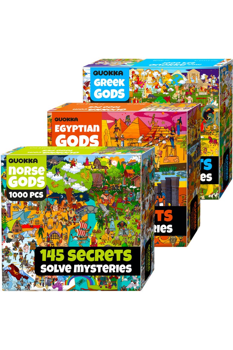 1000-Piece Jigsaw Puzzle Collection for Adults, Main, color, Gods