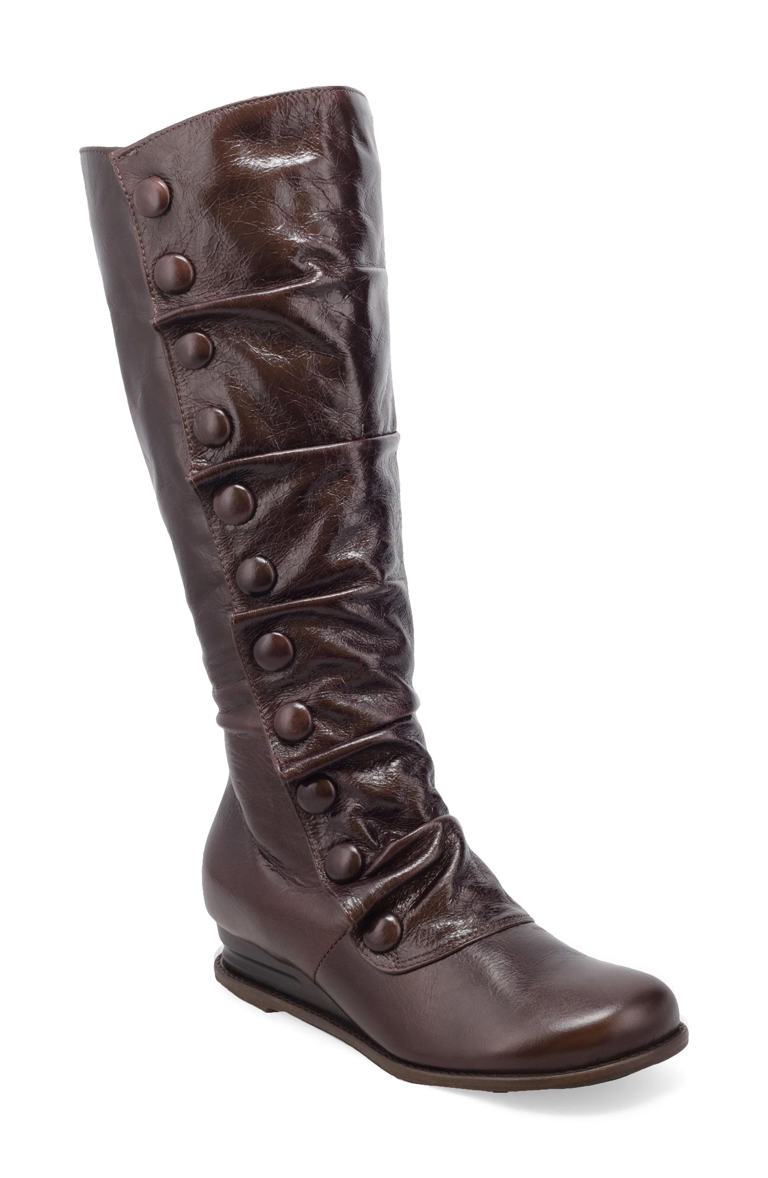 Miz Mooz Bobbie Mid Calf Boot in Mocha 