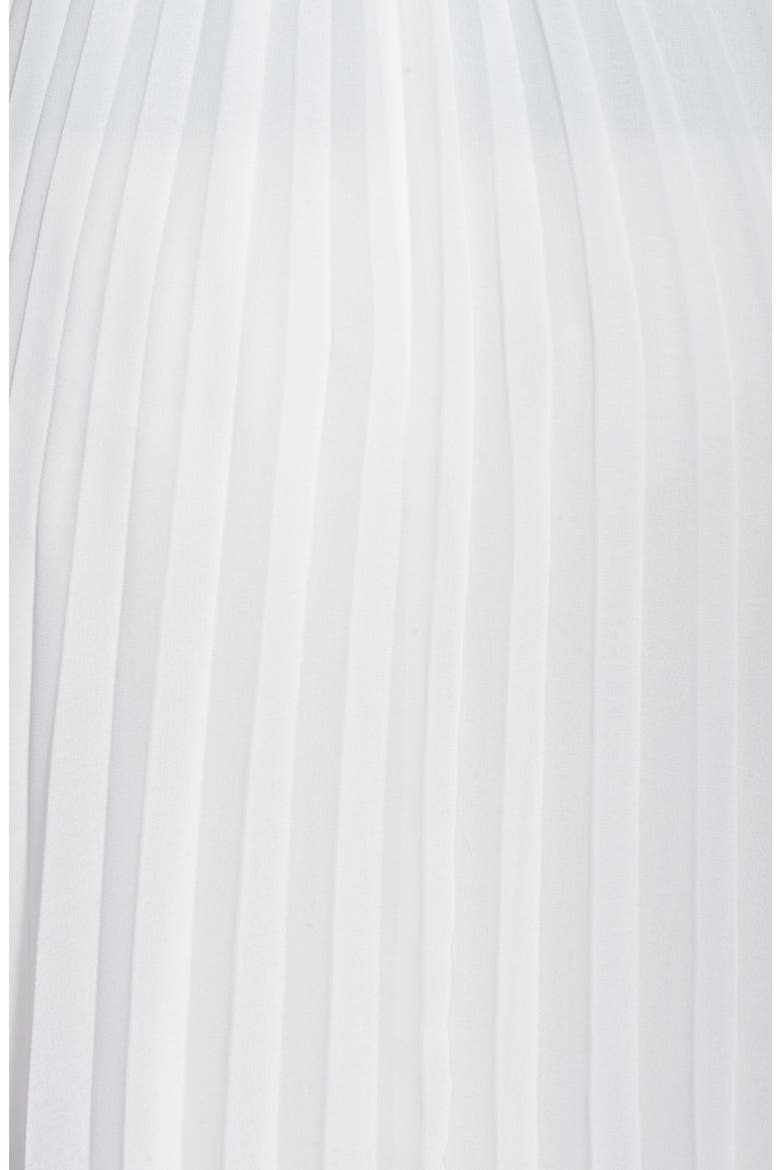 Colorblock Pleated Skirt, Alternate, color, BLACK/ WHITE COMBO