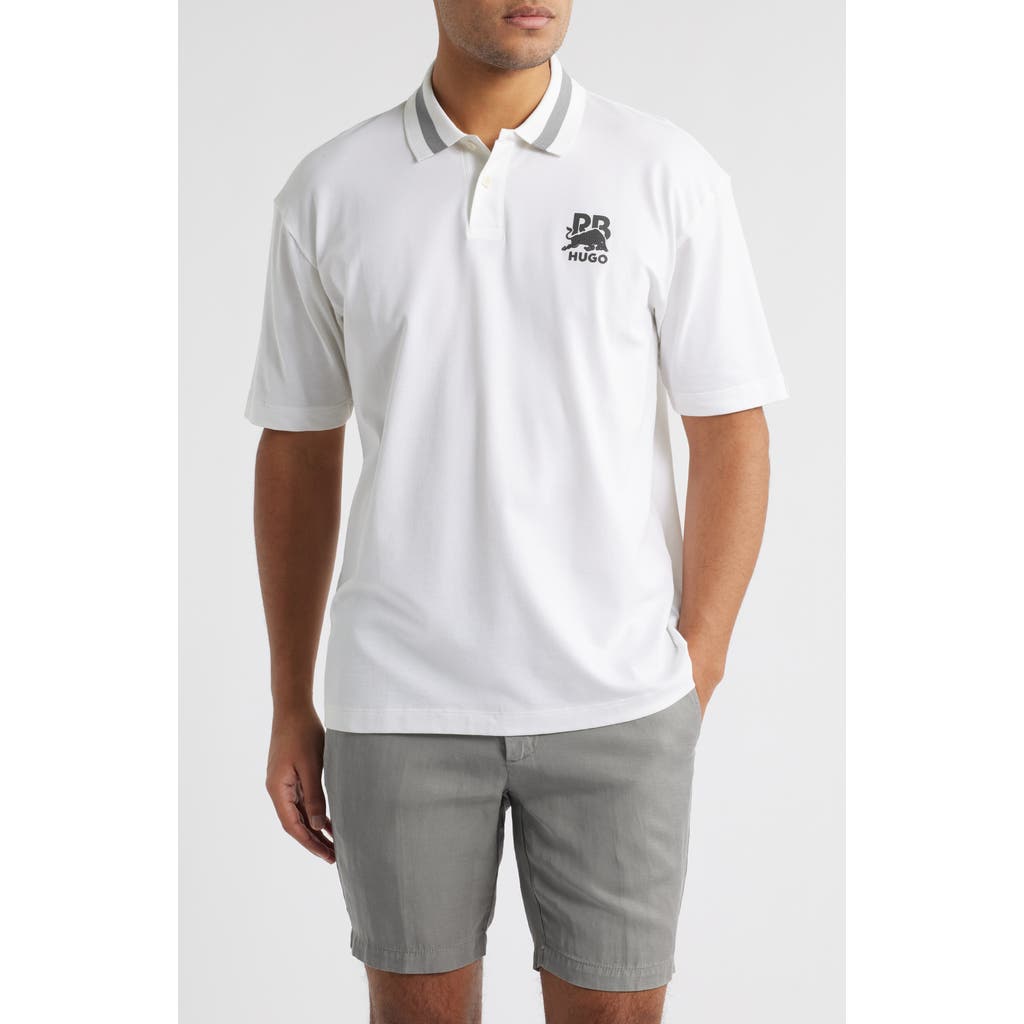 HUGO BOSS HUGO X RB FORMULA ONE™ TEAM RELAXED FIT STRETCH PIQUÉ POLO