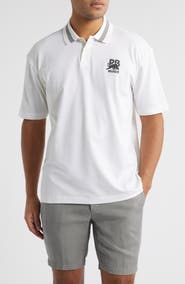 HUGO x RB Formula One™ Team Relaxed Fit Stretch Piqué Polo