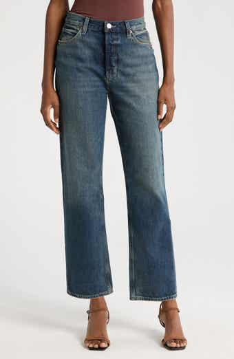 PAIGE Sawyer High Waist Straight Leg Jeans