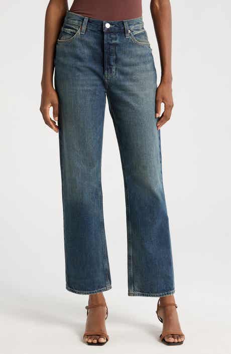 PAIGE Sawyer High Waist Straight Leg Jeans