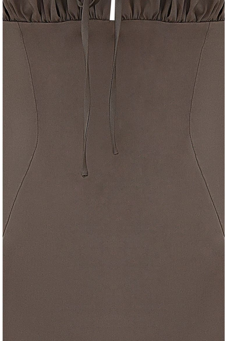 Carlina Long Sleeve Cotton Blend Dress, Alternate, color, MOCHA
