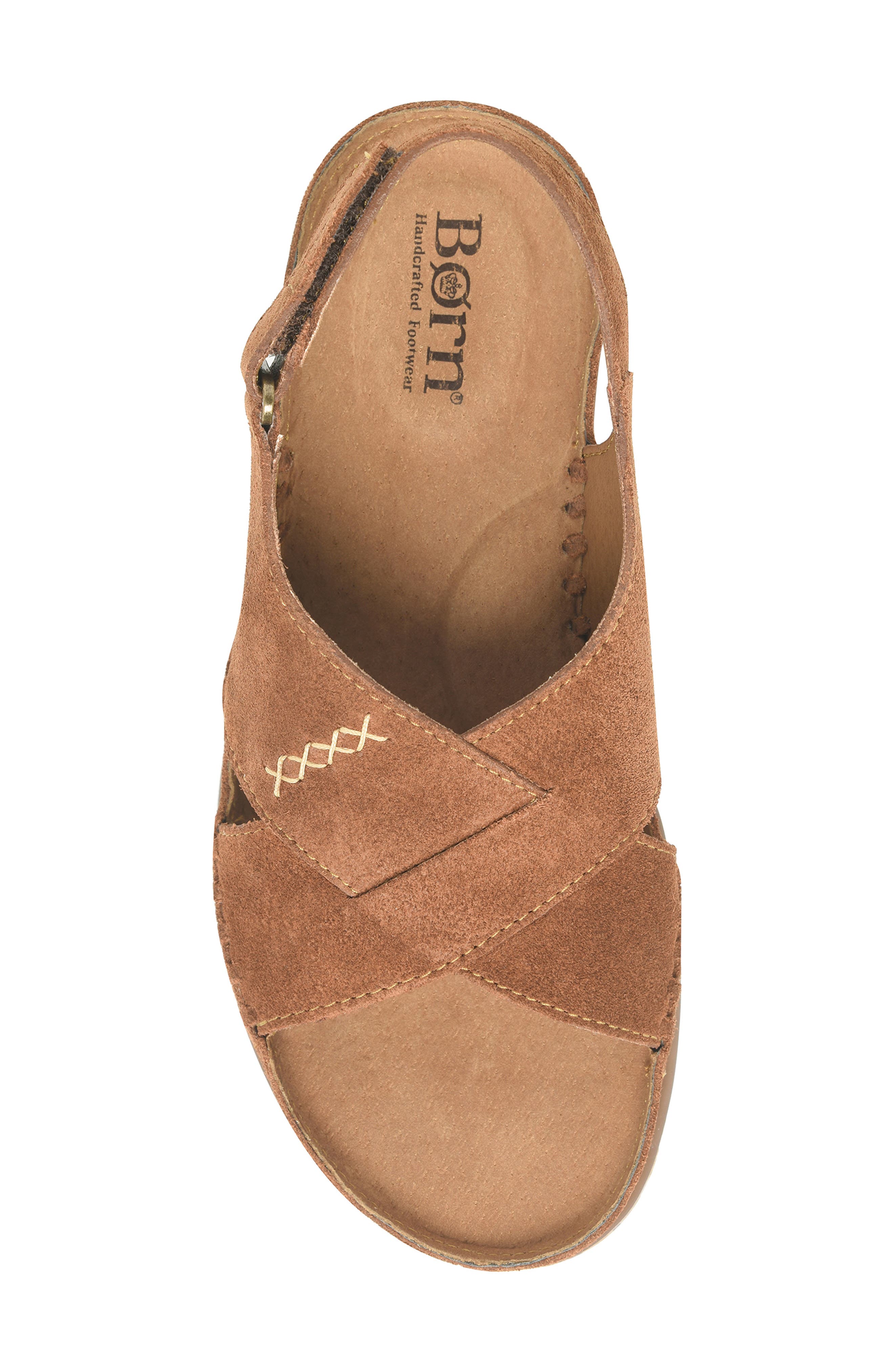Ebba Slingback Platform Wedge Sandal, Alternate, color, BROWN SUEDE
