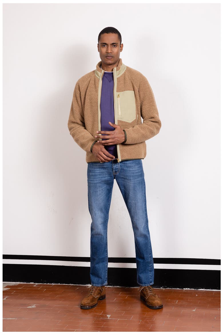 911 Superjohn Japanese Selvedge 5-Pocket High-Waist Denim Pants, Alternate, color, Dark Stone Wash