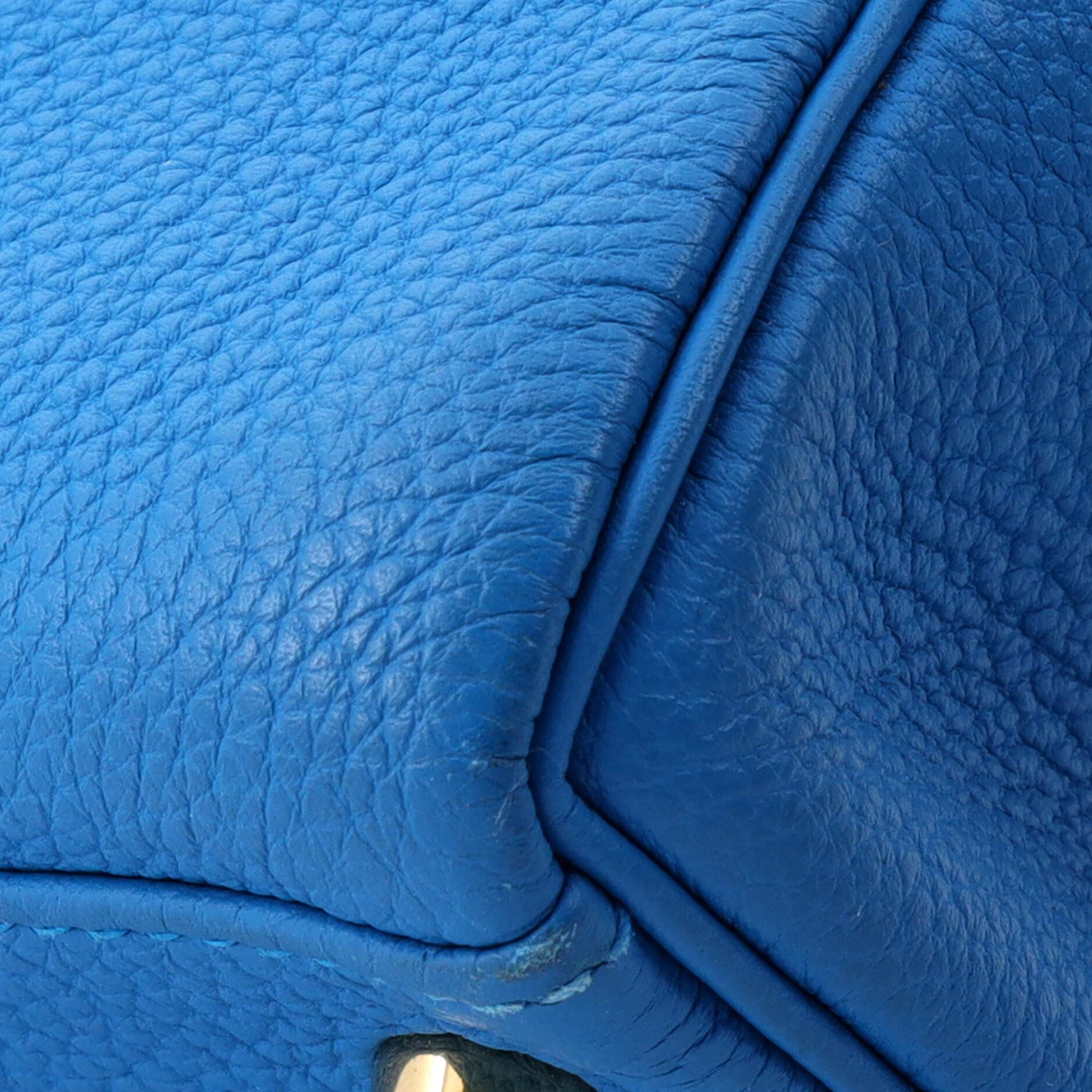 Pre-Owned Hermes Kelly Handbag Blue Togo with Gold Hardware 28, Alternate, color, Bleu Zanzibar