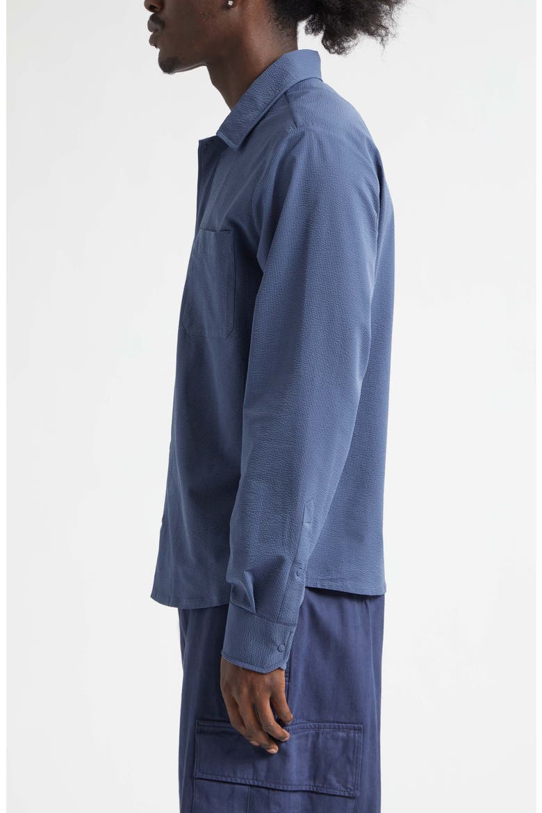 Seersucker Shirt Jacket, Alternate, color, FRENCH BLUE