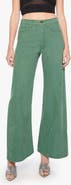 MOTHER The Lemon Twist Sneak High Waist Wide Leg Jeans