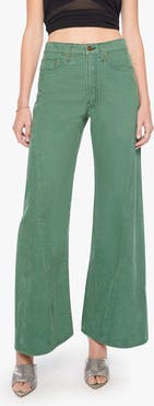 MOTHER The Lemon Twist Sneak High Waist Wide Leg Jeans