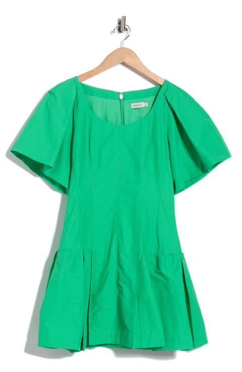 Hattie Flutter Sleeve Dress
